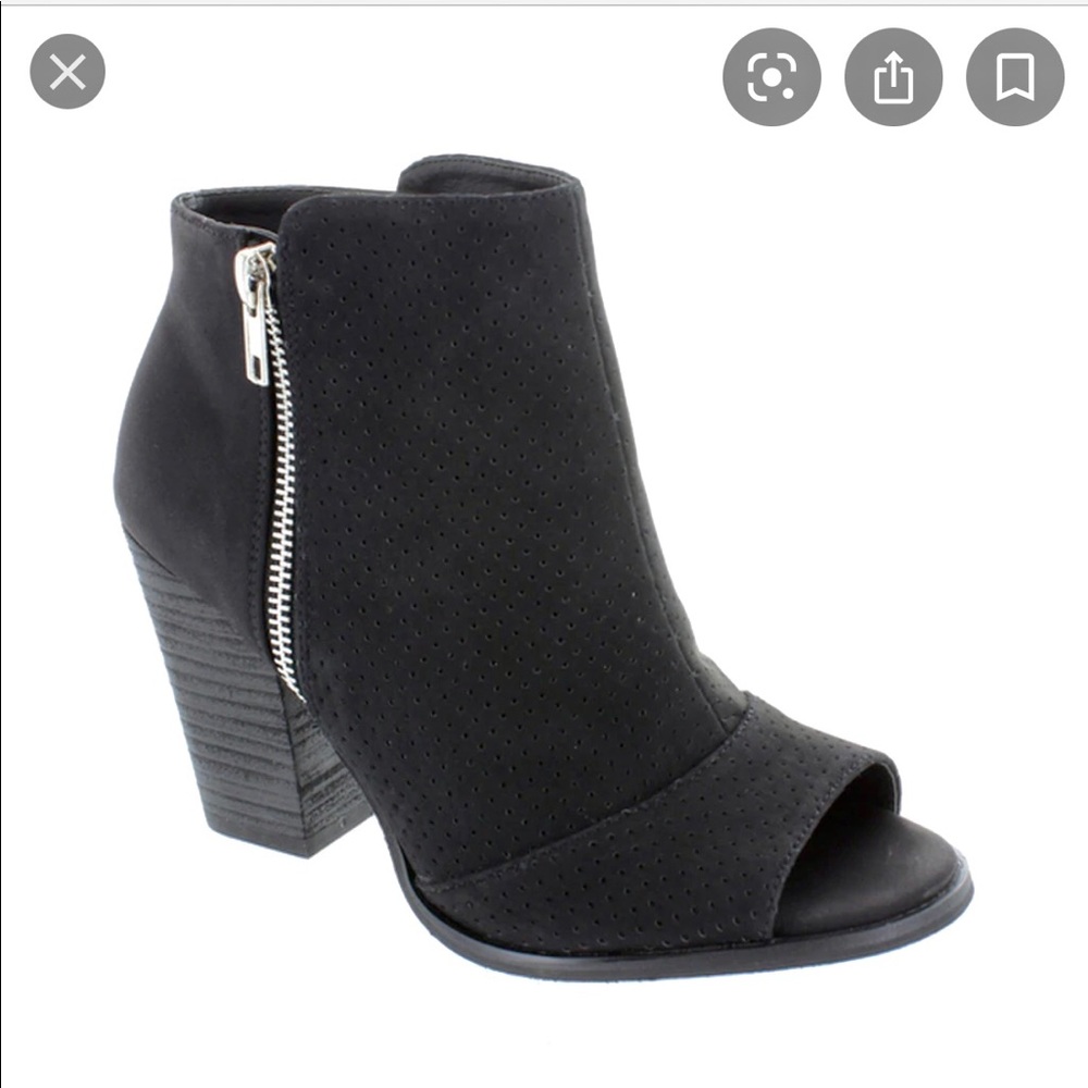 BNIB Peep-Toe Booties